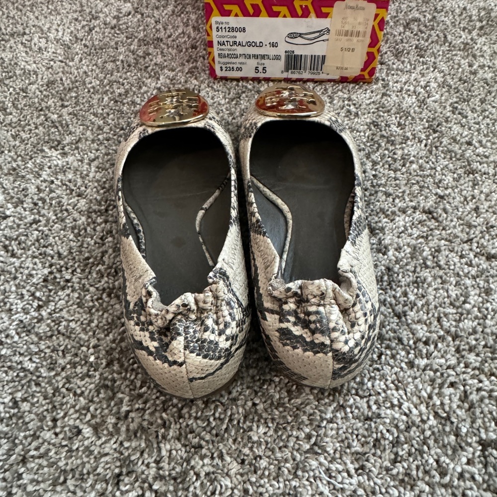 Tory Burch Reva Python Natural Colorway - image 4